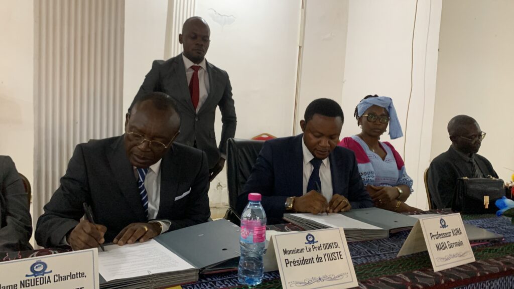 Signature de partenariat entre IUSTE et l'Université KONGO en RDC